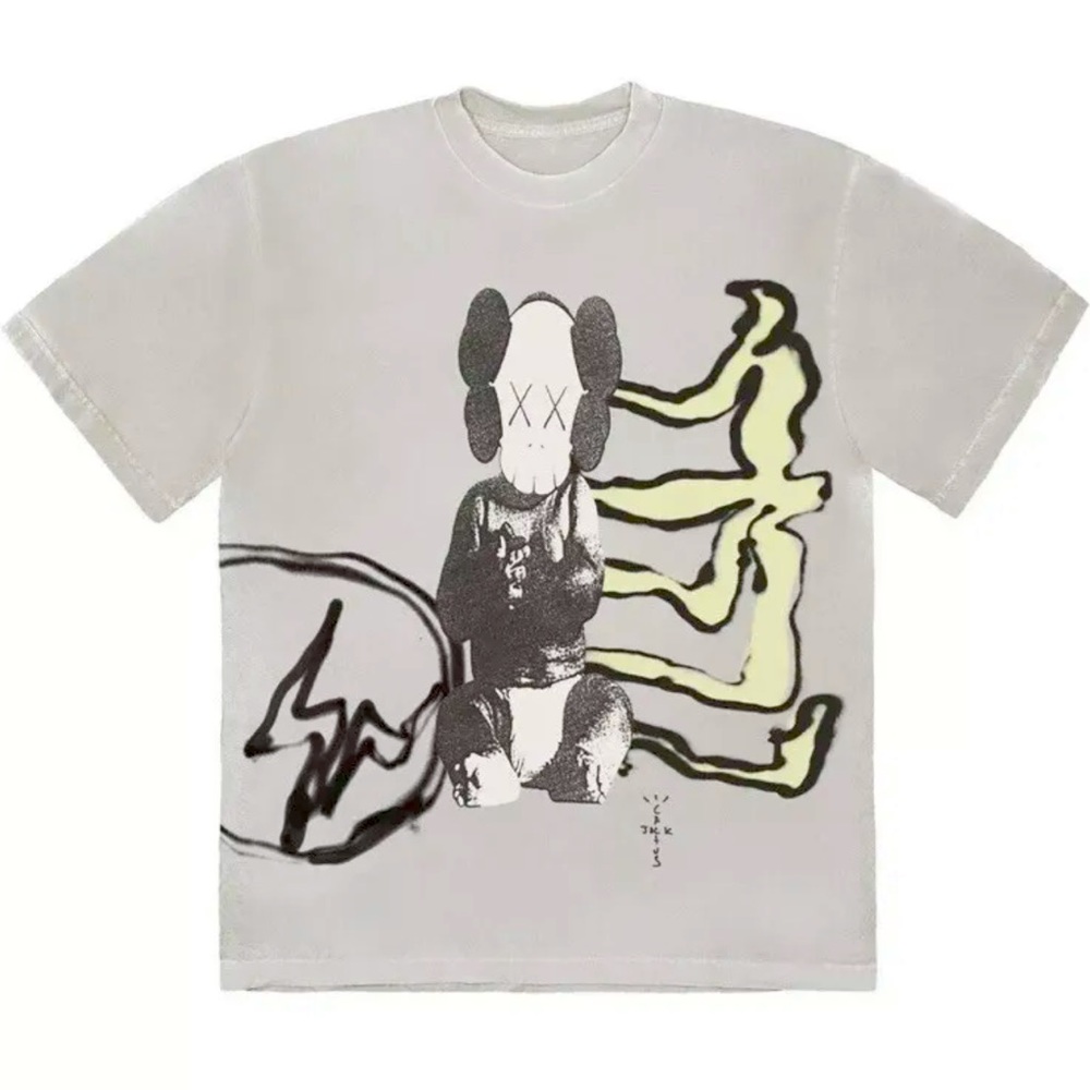 Travis Scott Cactus Jack x Kaws For Fragment - T-Shirt Medium Limited